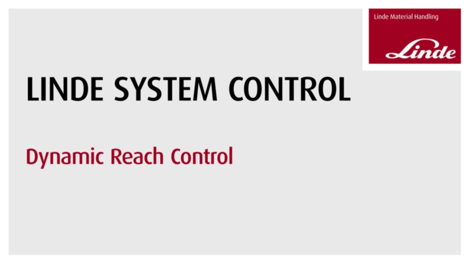 Dynamic Reach Control (DRC) za Linde uskohodnični viljuškar A