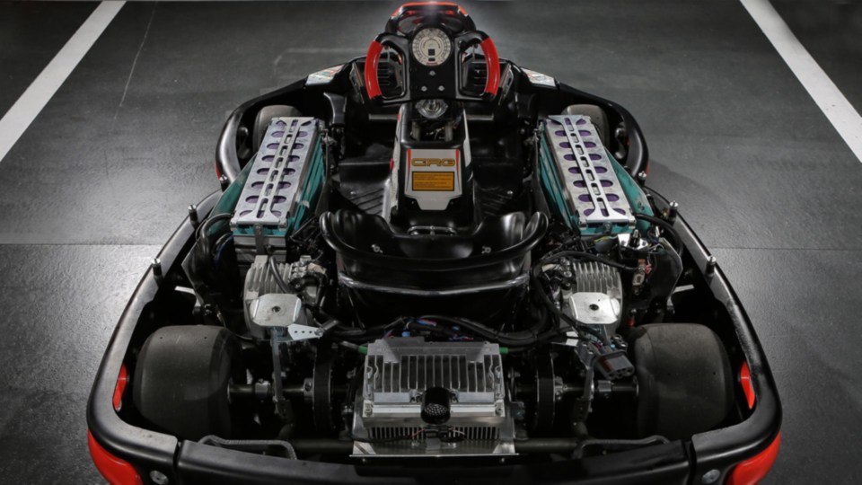 Električno karting vozilo Elektro-Kart E1 na stazi